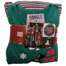 HPS01: Boys Christmas Pyjama- Green (4-18 Years)